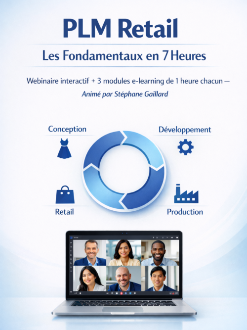Image avec un ordinateur une roue montrant le fonctionnement du PLM