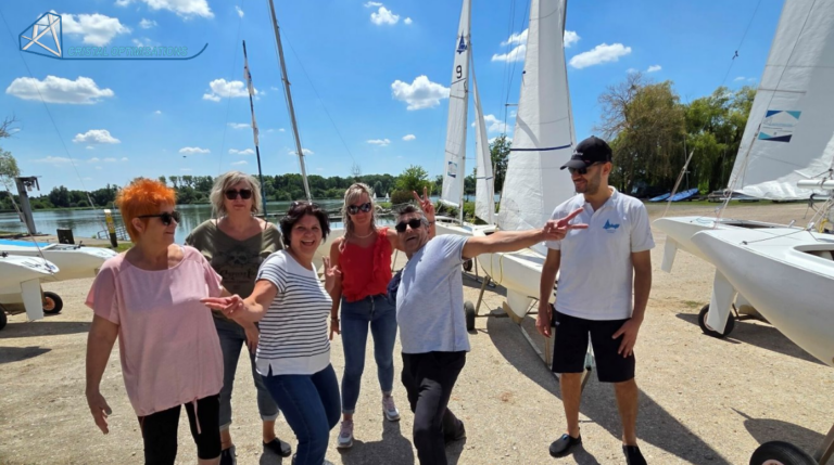 Groupe de coiffeurs exalthis pendant notre formations Team building
